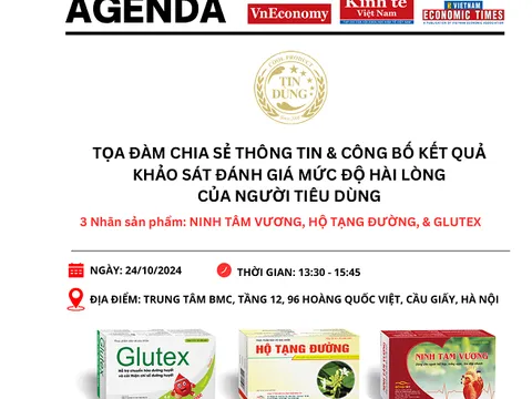 Sắp diễn ra “Công bố kết quả khảo sát người tiêu dùng 3 nhãn sản phẩm Glutex, Hộ Tạng Đường, Ninh Tâm Vương”