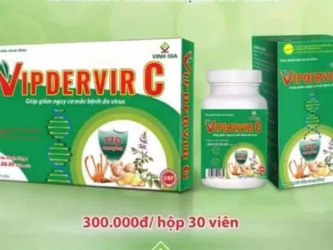 TPBVSK VIPDERVIR-C trùng tên với sản phẩm “thuốc thử nghiệm điều trị Covid-19”