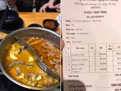 Khách hàng 'tố' thịt lợn ở Lẩu Wang bị 'hoi', thái độ phục vụ không tốt?