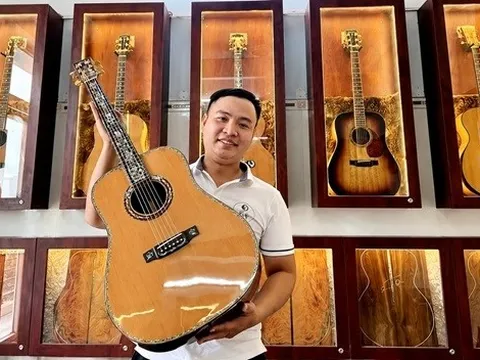 Khẳng định đẳng cấp guitar thủ công Việt Nam qua bàn tay và khối óc của nghệ sĩ Trần Quang Vũ
