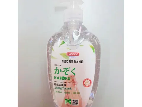 Nước rửa tay khô Kazoku được chào bán rộng rãi dù chưa được cấp phép